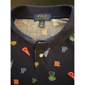 Polo Ralph Lauren Boys Collegiate Polo Shirt Size L (14-16)‎ Navy College Prep